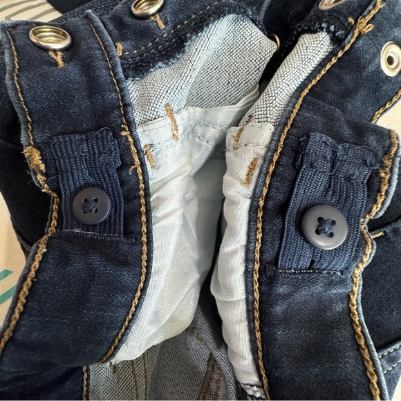 Jordache Girls High Rise Slim Skinny Snap Closure Dark Wash Jeans - Picture 6 of 8